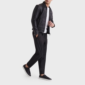 Finley Leather Low-Top Trainers