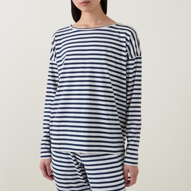 Cyra Stripe Pyjama Top