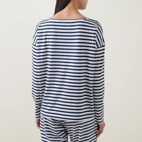 Cyra Stripe Pyjama Top