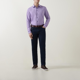 Diamond Structure Single-Cuff Shirt