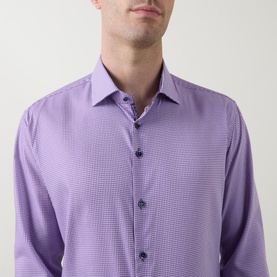 Diamond Structure Single-Cuff Shirt