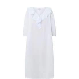 Toby Voile Ruffle-Trim Night Dress