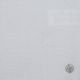 Fraas Frayed Logo Scarf in grey 100% virgin wool with frayed ends and silver metallic logo plaque detail