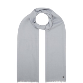 Frayed Logo Scarf