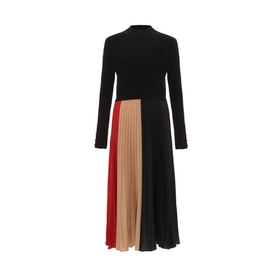 Kiera Colourblock Pleated Dress