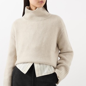 Fleur Turtleneck Cashmere Sweater
