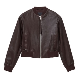 Orten Leather Bomber Jacket