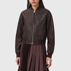 Orten Leather Bomber Jacket