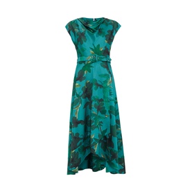 Sabrianna Floral Belted Dress