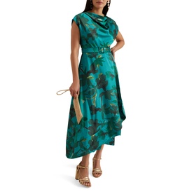 Sabrianna Floral Belted Dress