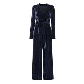 Elora Velvet Wide-Leg Jumpsuit