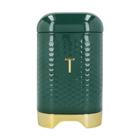 Three-Piece Textured Geometric Tea, Coffee & Sugar Canister Set
