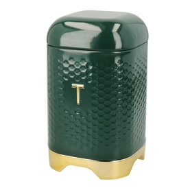 Three-Piece Textured Geometric Tea, Coffee & Sugar Canister Set
