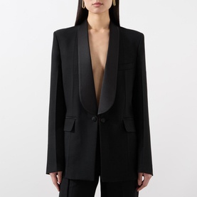 Single-Breasted Tuxedo Jacket