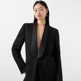 Single-Breasted Tuxedo Jacket