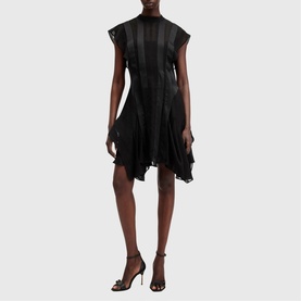 Fleur Texture Ruffle Dress