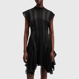 Fleur Texture Ruffle Dress
