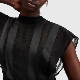 Fleur Texture Ruffle Dress