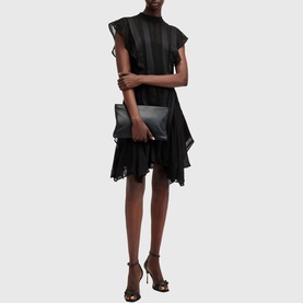 Fleur Texture Ruffle Dress