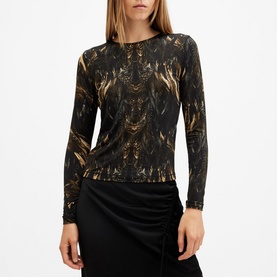 Katlyn Abstract Print Top