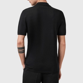 Mode Logo Knitted Polo Shirt