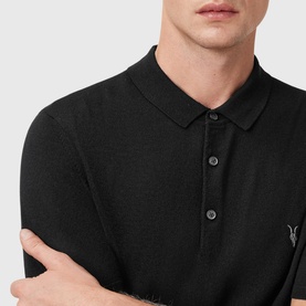 Mode Logo Knitted Polo Shirt