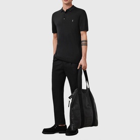 Mode Logo Knitted Polo Shirt