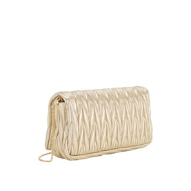 Matelass&eacute; Metallic Mini Crossbody Bag