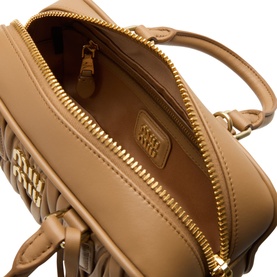 Matelass&eacute; Small Top Handle Bag