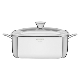 3-Ply Stainless Steel Square Casserole 26cm