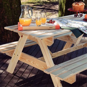 Pine Wood Breakfast Tray Coral