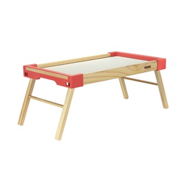 Pine Wood Breakfast Tray Coral