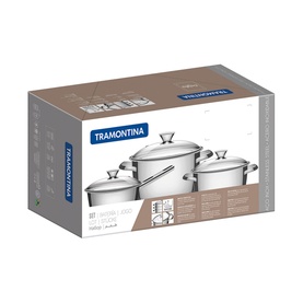 Three-Piece Stainless Steel Cookware Set