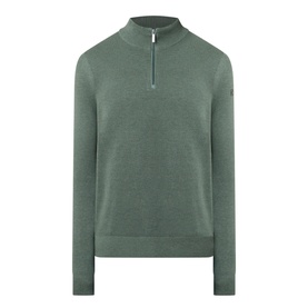 Structure Logo Half-Zip Sweater