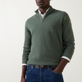 Structure Logo Half-Zip Sweater