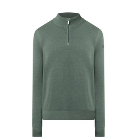 Structure Logo Half-Zip Sweater