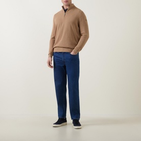 Structure Logo Half-Zip Sweater