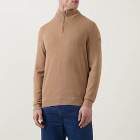 Structure Logo Half-Zip Sweater