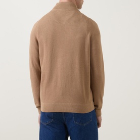 Structure Logo Half-Zip Sweater