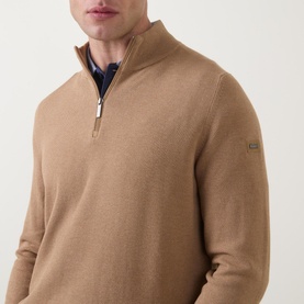 Structure Logo Half-Zip Sweater
