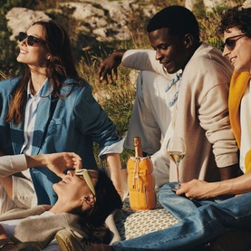 Brut Champagne & Puffer Bottle Holder