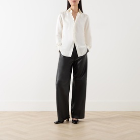 The Boyfriend Silk Satin Shirt