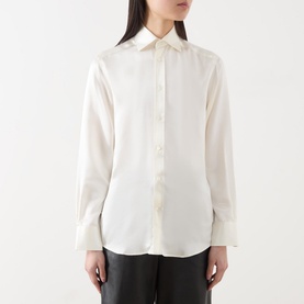 The Boyfriend Silk Satin Shirt