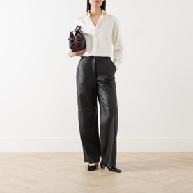 The Boyfriend Silk Satin Shirt
