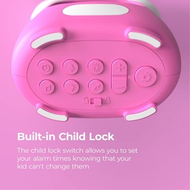 Blinky Alarm Clock Pink