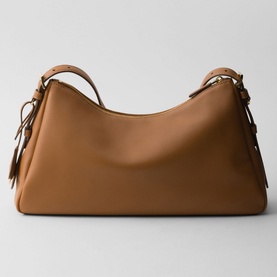Aim&eacute;e Large Leather Shoulder Bag
