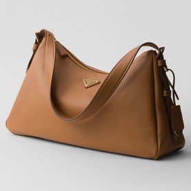 Aim&eacute;e Large Leather Shoulder Bag