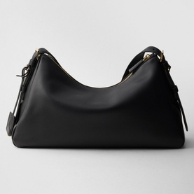 Aim&eacute;e Large Leather Shoulder Bag