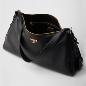 Aim&eacute;e Large Leather Shoulder Bag