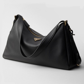 Aim&eacute;e Large Leather Shoulder Bag